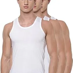 ramraj cotton Ramraj Men's Cotton Pack of 3 Solid Sleeveless Round Neck with Extended Length for Easy Tuck-picture-36