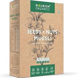 Nourish Organics Seeds and Nuts Muesli 300g Pack | Healthy and Nutritious Breakfast Cereals with Whole Nuts | No Refined Sugar | Clean Label-image-7