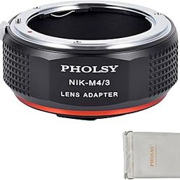 PHOLSY Lens Mount Adapter Nikkor F to MFT Compatible with Nikon AI (F AIS AF AF-I AFS) Lens to Micro Four Thirds (M4/3 Micro 4/3) Camera Body Compatible with Olympus Panasonic Lumix Cameras F to M4/3-image-28