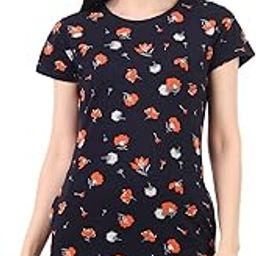 Women Cotton Long T-Shirt Dress in Knee Length with Side Pockets Include Plus Sizes (Size S -5XL)-image-83