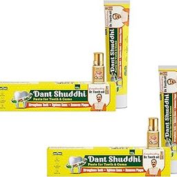 Jeena Sikho Dant Shuddhi Paste for Teeth & Gums, 100g | Strengthens Teeth, Tightens Gums, Removes Plaque | For Whole Mouth Care | Powerful Blend of Ayurvedic Herbs, Pack of 2-image-62