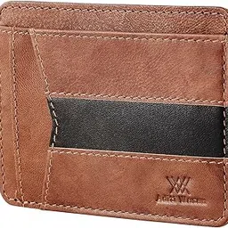 aditi wasan Genuine Leather Dual Tone Card Holder with Money Clip and 4 Card Holder Slot-picture-1