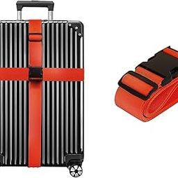 Dayalu Luggage Strap for Suitcases, Straps Belts for Trolleys and All Kind of Luggages (1, Red)-16
