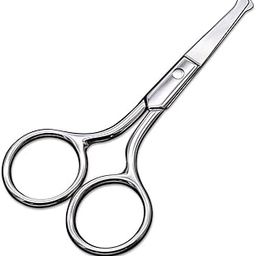 AsonTao Small Scissors With Round Tip Design - Professional Grooming Tool for Hair, Eyelashes, Nose, Eyebrow, and Mustache Trimming - Will Not Hurt Nasal Cavity-25
