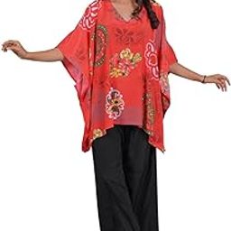 Tropical Tunic Caftan Plus size beach cover up Kaftan | One size fits all | 100% Imported Polyester-picture-33