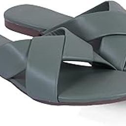 Cross Strap Flat Slippers For Women Girls-image-58