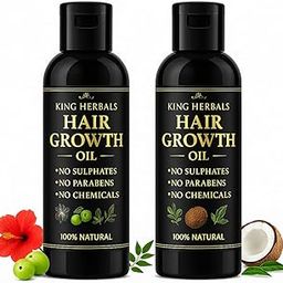 KING HERBALS Homemade Hair Growth Oil � Curry Leaf & Ayurvedic Blend � 200?ml � Natural Scalp Stimulator for Thicker, Stronger Hair PACK OF 2-image-32