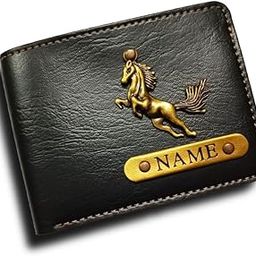 Men's Artificial Leather Personalized Wallet Gift for Men/Gift for Love/Gift for Husband (Black)-picture-11