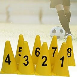 8Pcs Soccer Cones Numbered Sport Training Cones for Hurdle Indoor Basketball | Training Aids | Soccer | Team Sports-image-20