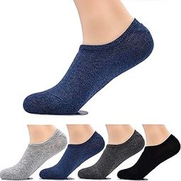 Premium Cotton Lowcut/No Show/Invisible Socks, Ankle Length Socks For Men & Women (Free size, Multicolor) (Pack of 4 Pairs)-image-12
