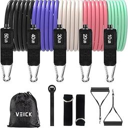 VEICK Resistance Bands, Exercise Bands, Workout Bands, Resistance Bands for Working Out with Handles for Men and Women, Exercising Bands for Fitness Weights Work Out at Home-27