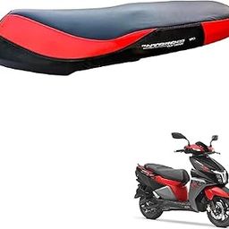 Zombieeast Scooty/Scooter Waterproof Leather Durable Plain Seat Cover/Seatcover Protect Rust&Dust White Suitable for TVS NTORQ 125-image-3