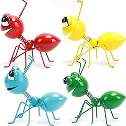 Cruis Cuka Metal Yard Art Garden Decorative Cute Ant Outdoor Wall Sculptures-Set of 4-image-48