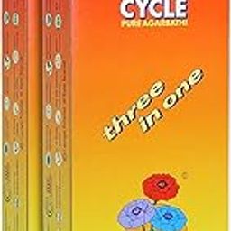 Cycle Pure Agarbatti Three in One Incense Sticks || Pack of 2 (250gm per Pack) || 3 Signature Fragrances Floral, Woody, Lily I Natural Fragrance for Puja, Meditation, Refreshing Ambience-7