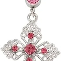 kacheeg Belly Button Ring | Stainless Steel Curved Body Piercing Jewelry for Women & Girls-picture-35