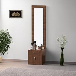 NEEHV HOME Wooden Blossom Dressing Table with Storage for Living Room | Bed Room (Brazilian Walnut, 41 X 46 X 189)-picture-13