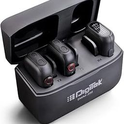 Digitek® DWM-102 Wireless Microphone System with ANC Noise Reduction & 10-12 Hrs Working Time, Type C Power Adapter, 30m Range, Internal Recording, Versatile Modes, for Smartphone & DSLR Camera-15