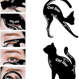 2Pcs/Set New Catshape Line Eye Makeup cat Shape Stencils Templates Makeup Tools Kits for Eye-picture-13