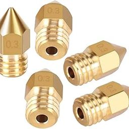 TESSERACT 0.3mm Extruder Nozzle For 3D Printer | MK8 Brass Nozzle for 3D Printing | Made in India Compatible With Anet A8 Makerbot MK8 Creality CR-10 S4 S5 Ender 3 3Pro 5 (Quantity-5 Nozzle MK8 0.3mm)-image-10
