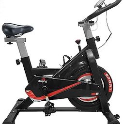 DOLPHY DGBCL0003 ABS-Sprayed Steel Exercise Spinning Cycling Bike, Red & Black, for Adult-22