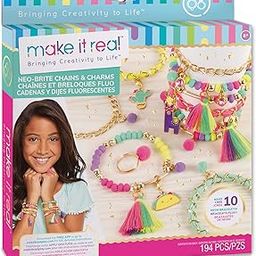 Make It Real Neo-Brite Chains&Charms Kit|Create 10 Unique Cord&Tassel Charm Bracelets,195 Pieces,Includes Play Tray|DIY Playful Charm&Jewelry Kit|Arts&Crafts,Girls Ages 8+|Made in India,Multicolor-20