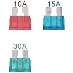 VTRUST Automotive Big Blade Fuses for Car, Bike & Truck, 5, 10, 15, 20, 25, 30 Amp, Set of 30 (5 Each) (BIG FUSE (90pcs Each 15))-image-24