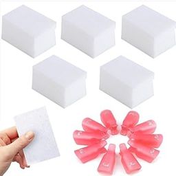 Omdhanu Lint Free Wipes, 500 Pcs Nail Polish Remover Pads for Nails with 10 Pcs Nail Polish Remover Clips Multi Color-picture-21