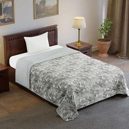 Slickcomfort 300 Thread Count Pure Cotton Reversible Soft Lightweight Printed Blanket/AC Dohar/Skin Friendly Dohar (SKC 08, Single Bed)-image-44