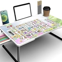 MASHUR FAB - White ABCD COTTED Multipurpose Folding Table – Office Desk, Study Table, Writing Desk for Home, School & Work from Home Use-image-83