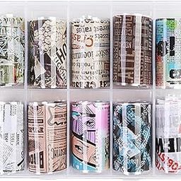 HEAVENGLOW 10 Sheets Nail Art Transfer Stickers Nail Tips Decals Manicure Decoration 01-image-34