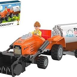 Teksbar 262 PCS Kids Tractor Building Blocks Kit – Multifunctional Brick Set for Creative Construction & Play-77