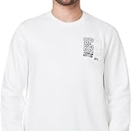 Slim Fit Round Neck Full Sleeve Blue Sweatshirt for Men-image-31