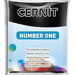 Cernit Polymer Clay - Number One Series - 56 Grams Block - Made in Belgium (Black)-picture-22