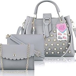 Hand Bags For Women & Girls With Pack Of 3-75