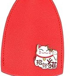 AJAYA GROUP Cute Key Case Holder PU Leather Key Pouch Large Capacity Pull Out Car Keychain Bag Sleeve Kitchen Key Portable Key (1 pcs | Multicolor | Leather)-2