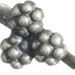 House of Aadyaa Bunch of Kudi Nose Pin | Clip-On Jewelry in 92.5 Sterling Silver with Vintage Cluster Design-15