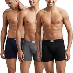8008 Men's Super Combed Cotton Rib Solid Boxer Brief with Ultrasoft Concealed Waistband (Pack of 3)-image-96