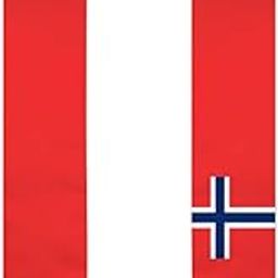 Norway Flag Graduation Shawl Sash Stole Wraps Scraf For International Study Pride Women Men-image-98