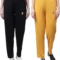 mack jonney Regular fit Cotton Trackpant for Women (Pack of 2)-D10_BLK_YEL_002-XL-picture-42