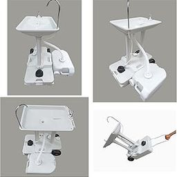 AMAZE Portable light weight movable outdoor garden farm house event camping travelling hand wash sink with water storage tank (Style 3)-image-59