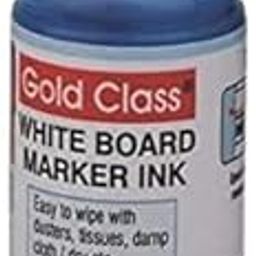 Gold Class White Board Marker Ink(100ml) (Pack of 1) (Blue) | Suitable for White Board Surface |School Stationery |Easily Refill |Bold Blue Color |Smudge Proof|Quick Drying |Indian Brand.-23