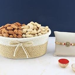 SFU E Com Dry Fruit Hamper For Rakshabandhan Gift | Dry Fruit And Rakhi For Brother | Dry Fruit Basket Hamper | 202-88