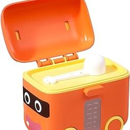 Closecret Milk Powder Dispenser Baby, Milk Powder Dispenser, Infant Food Box, Milk Powder Storage Box, Portable Milk Powder Container, Milk Powder Box (BPA Free) (Orange)-image-53