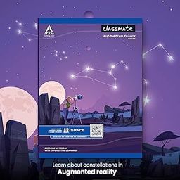 Classmate Augmented Reality Notebooks - 140 Pages | Pack of 3 Long Size Ruled Notebooks for School Students | Immersive AR Learning Experience | 29.7cm x 21.0cm | Single Line AR Notebook-image-39