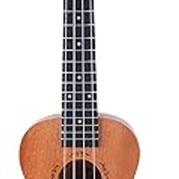 Amazon Basics 23inch Wood Ukulele with Bag, Pick, Strap and String, Brown-21