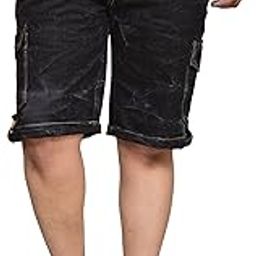 6 pocket shorts | denim shorts men | jeans shorts for man stretchable | denim half pants for men | Denim Bermuda for Mens | denim cargo shorts 6 pockets | black cotton denim shorts for men | 6 pocket short pants for men-picture-13