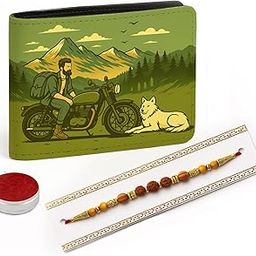Rakhi for Brother Combo with Gift | Wallet for Men | Stylish Slim Wallet with Coin Pocket | Rakhi Gift for Brother | Rakshabandhan Gift | Soul Riders-image-12