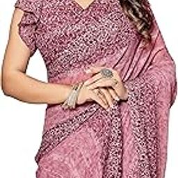 Women's Printed Chiffon Saree with Blouse Material-image-32