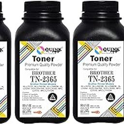 QUINK Refill Toner Powder for Brother TN 2365 Toner Cartridge Compatible for Brother HL-L2321D, L2361DN, L2366DW, L2320d, DCP-L2541DW, L2520D, MFC-L2701D, L2701DW (Powder 3pc)-image-22