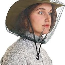 Travel Curry - Mosquito Head Net | Ultra Large & Long Bug Face Netting For Hats - Insect Net Mask Cover With Extra Fine Fly Screen Holes - Outdoor Protection For Men & Women - Black-29